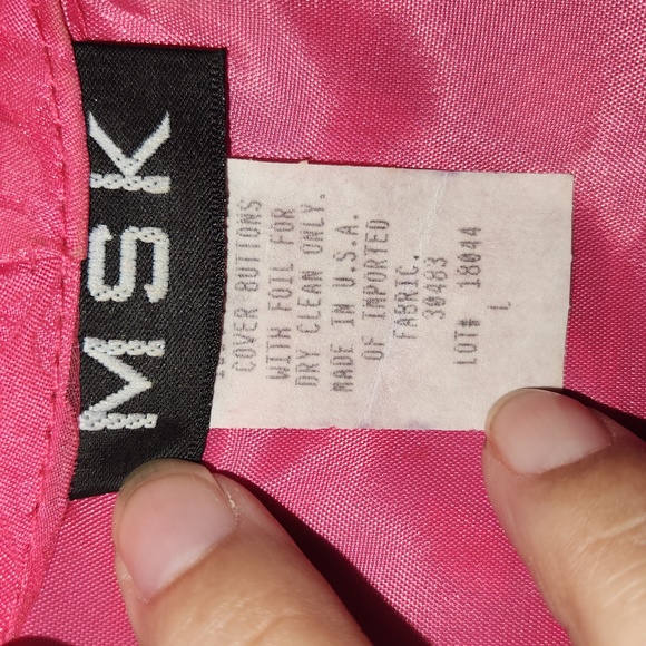 MSK floral pink shirt with sash size L - Picture 3 of 7